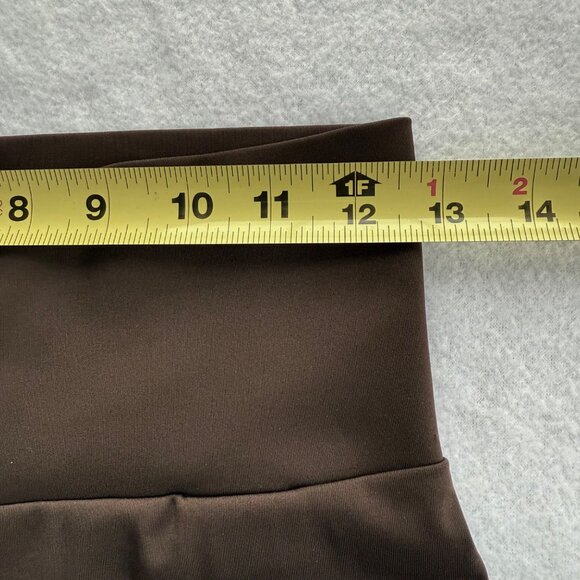 NWOT Adidas Women's Brown Stretch Logo Skinny High-Waisted Leggings Size Small - Picture 7 of 10